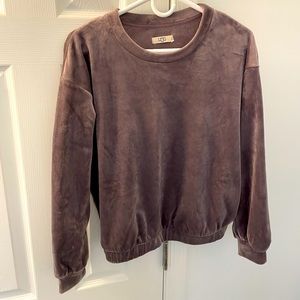 Velvety soft light purple UGG sweatshirt